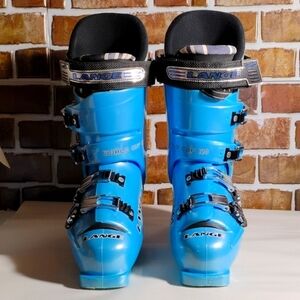 Lange World Cup 120 Crazy Blue Ski Boots Size11.5